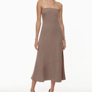 Babaton Resolution Dress (Strapless) in Deep Mauve